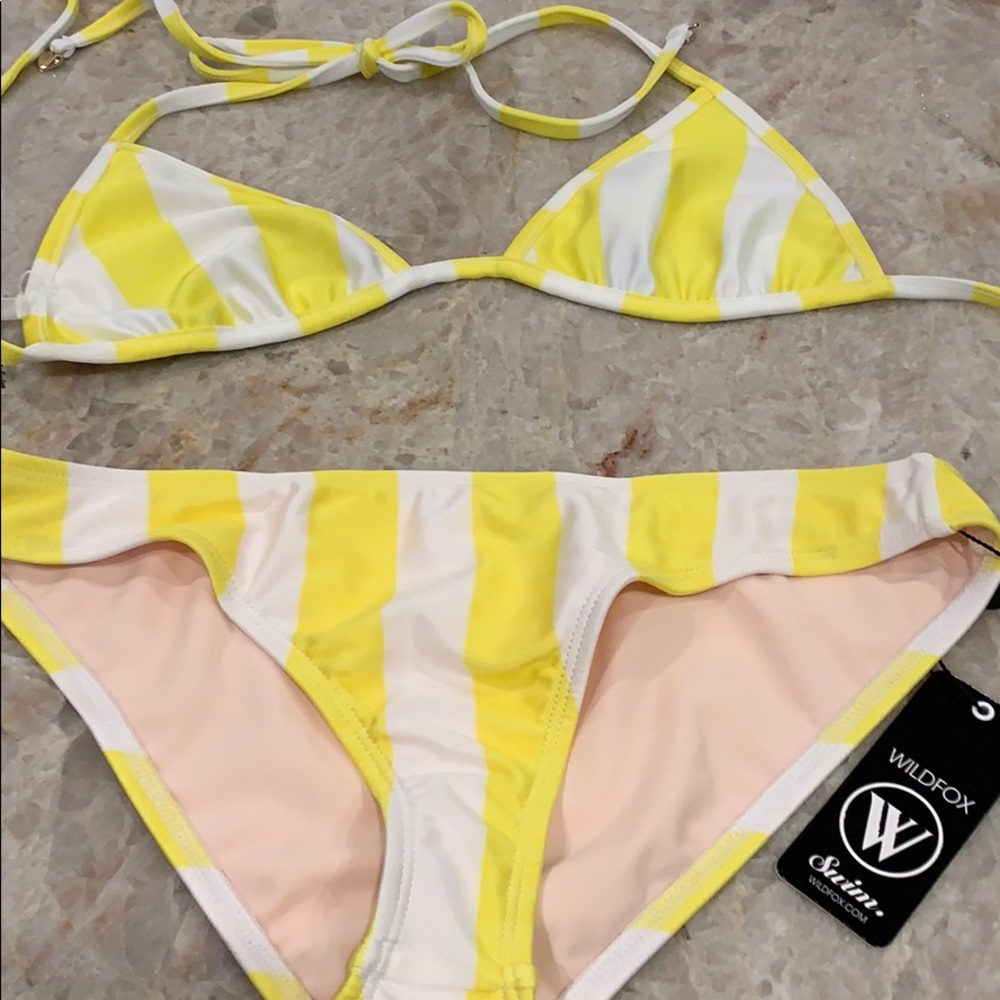 NWT WILDFOX Slim stripe bikini - Picture 3 of 3